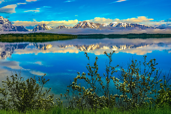 At 8 AM, Jackson Lake and Grand Tetons, Wyoming 2