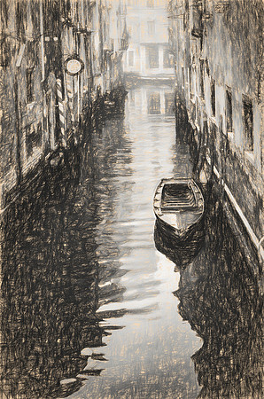 Albergo Bel Sito Canal Early Morning, Venice 2