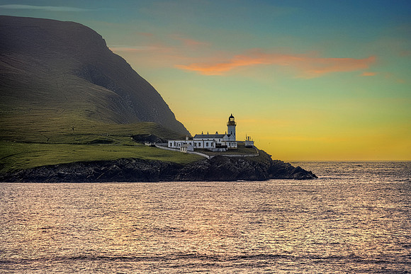 Bressay Lighthouse Lerwick Scotland , early light 1
