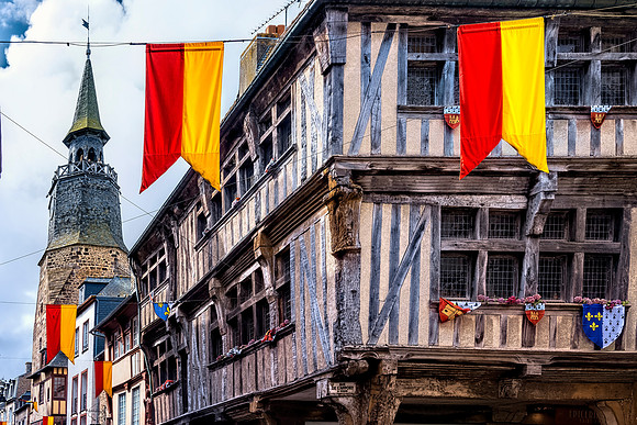 13th Century Timbered Building Dinan France 1