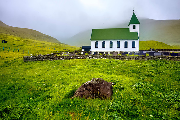 Bour Village Church Faroe Islands 1