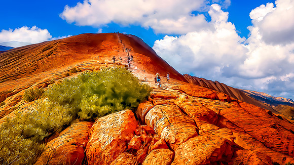 Climbing Ayers Rock 26