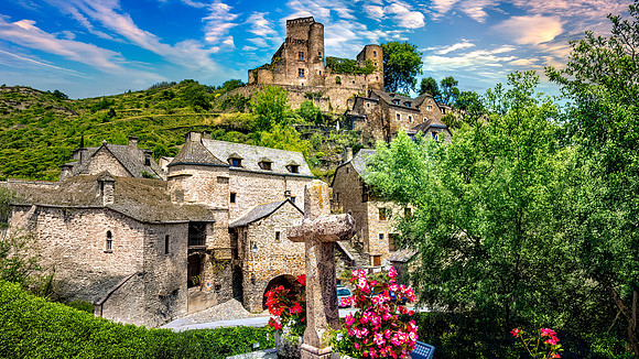 Belcastle Castle From the Bridge France 26