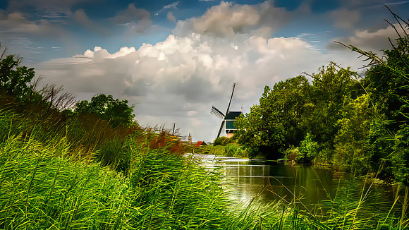 Big Sky Over Dutch Canal 26-gigapixel-high fidelity v2-6000w