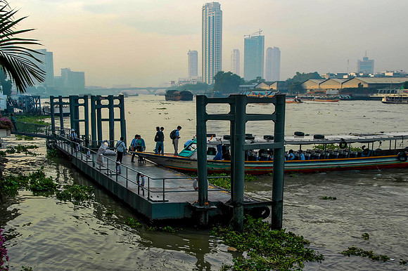 Ferry LLanding Chao Phraya River Bangkok 9