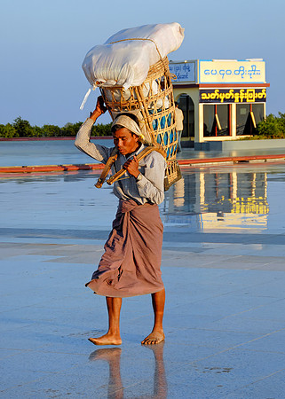 Baggage Porter Golden Rock Burma 26