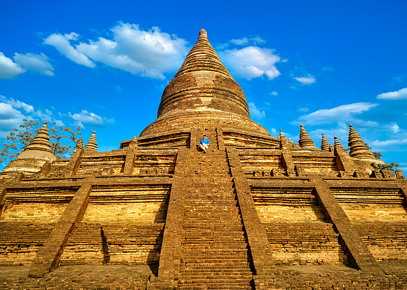 Bagan Temple Viewed Looking Up 26