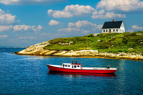 Departing Peggy's Cove, Nova Scotia