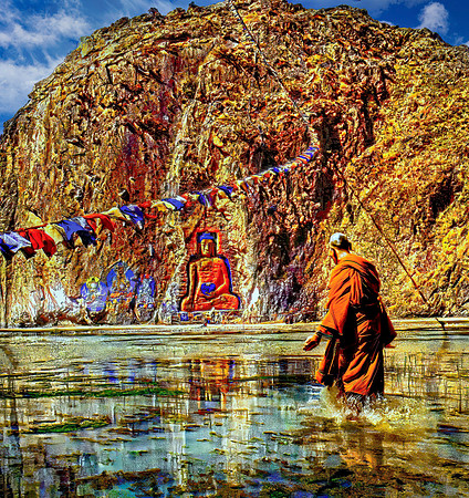 Buddha Across the Lake Tibet 26