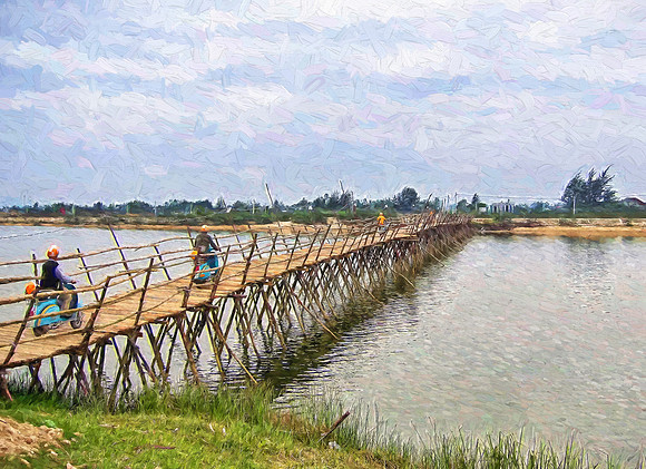 Bamboo Bridge Hue Vietnam  2