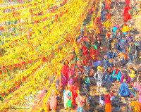 Activities At the Ghats Kathmandu  painted signed